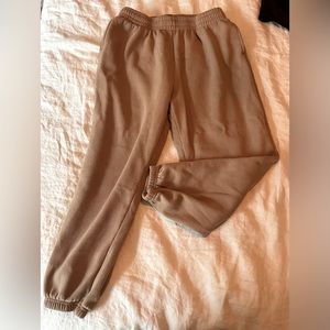 🌙3 FOR $20 
super soft boyfriend fleece track pants - Lg